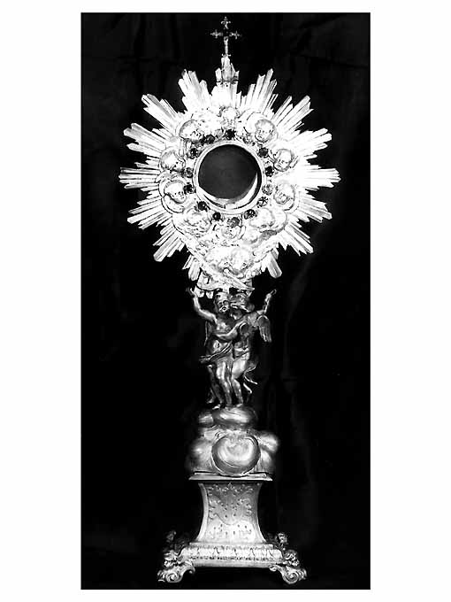 ostensorio - a raggiera - manifattura napoletana (prima metà sec. XIX)