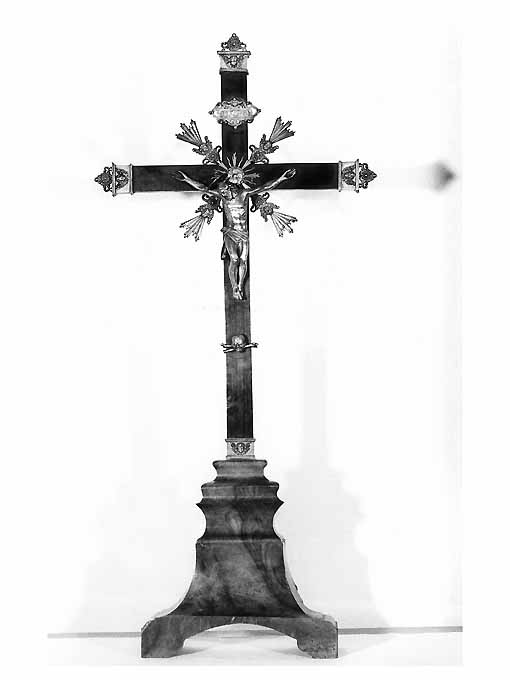 Cristo crocifisso (croce da tavolo) - ambito napoletano (seconda metà sec. XVIII)