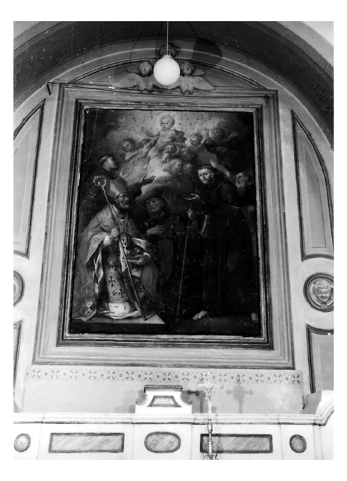 Gesù Bambino e santi (dipinto) di Abbate Gennaro (sec. XVIII)