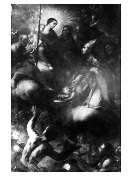 Madonna del Suffragio, Madonna che intercede per le anime del purgatorio (dipinto) di Abbate Gennaro (sec. XVIII)