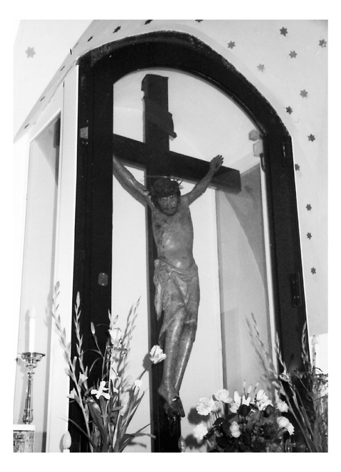 Crocifisso di Varano, Cristo crocifisso (scultura) - ambito napoletano-abruzzese (prima metà sec. XIV)