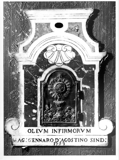 armadietto per oli santi - ambito Italia meridionale (sec. XVIII)