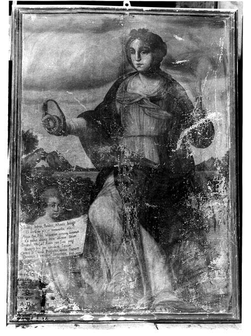 figura femminile (dipinto) - ambito Italia meridionale (primo quarto sec. XVIII)
