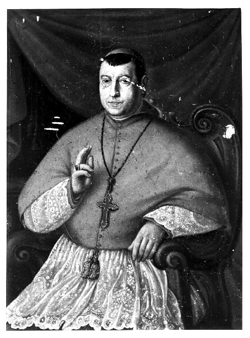 ritratto di Monsignor Antonio Sena (dipinto) di Capone Luigi (sec. XIX)
