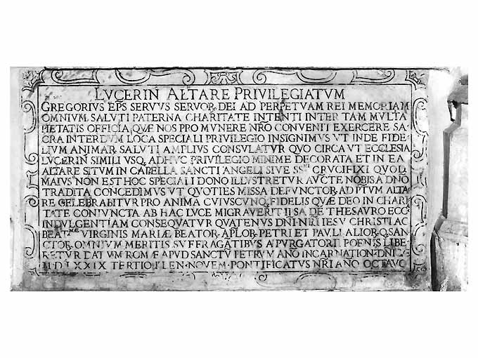 lapide celebrativa - ambito pugliese (sec. XVI)