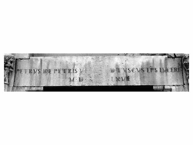 lapide - ambito Italia meridionale (sec. XVI)