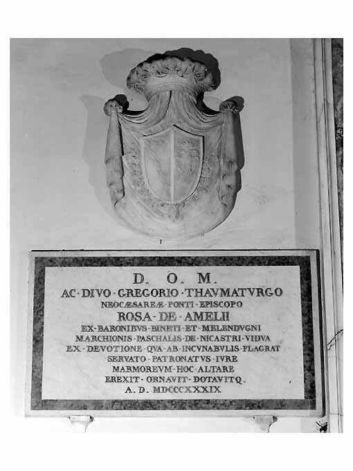 lapide - ambito Italia meridionale (sec. XIX)