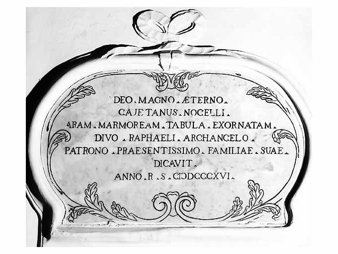 lapide - ambito Italia meridionale (sec. XIX)