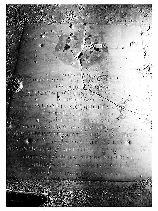 lapide tombale - ambito Italia meridionale (sec. XIX)