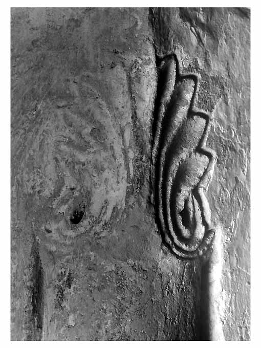 motivi decorativi vegetali a palmette (scultura) - ambito Italia meridionale (prima metà sec. XIV)