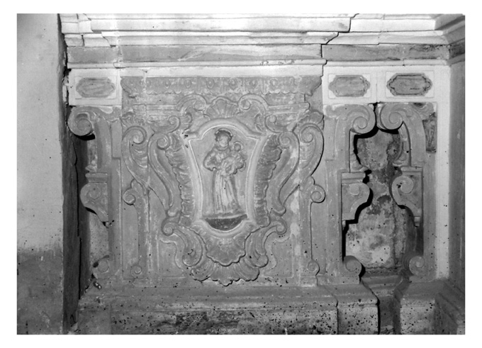 San Felice da Cantalice con Gesù Bambino (rilievo) - ambito pugliese (secc. XVII/ XVIII)