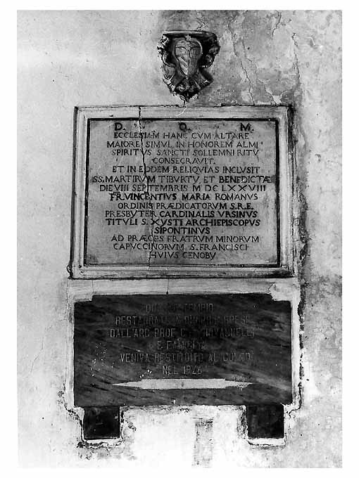 lapide - ambito Italia meridionale (sec. XVII)