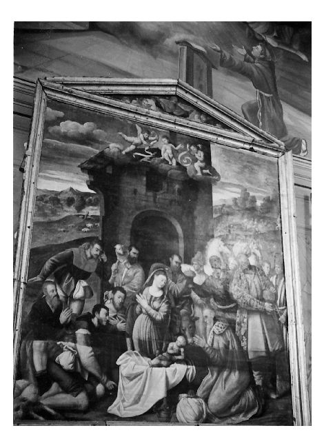 adorazione dei Re Magi (dipinto) di Licinio Bernardino, Licinio Giulio (secondo quarto sec. XVI)