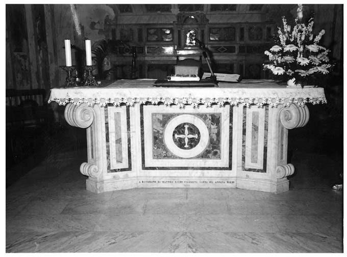 altare maggiore - ambito Italia meridionale (sec. XIX)