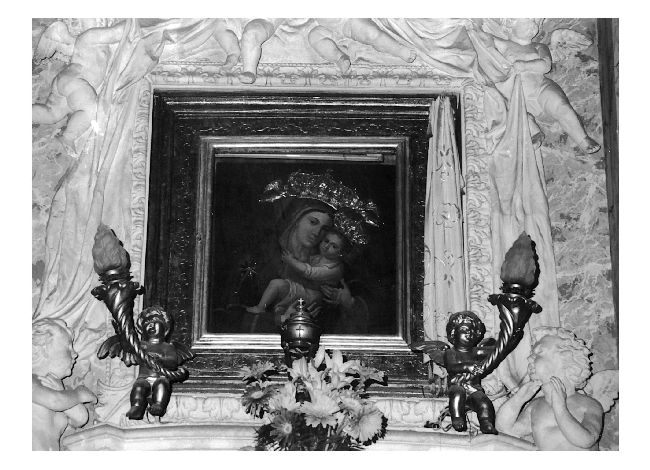 Maria SS. del Carmine, Madonna con Bambino (dipinto) - ambito pugliese (secc. XVIII/ XIX)