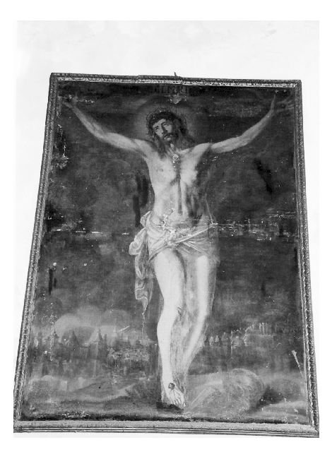 Cristo crocifisso (dipinto) - ambito veneto-adriatico (secc. XVI/ XVII)