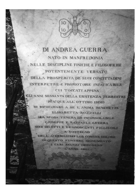 lapide tombale - ambito Italia meridionale (sec. XIX)