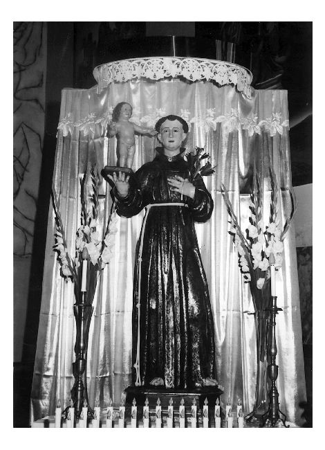 Sant'Antonio da Padova con Gesù Bambino (dipinto) - produzione pugliese (sec. XVII)