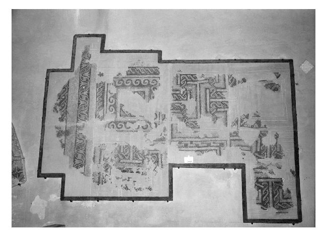 decorazione musiva, frammento - ambito pugliese (sec. VI)