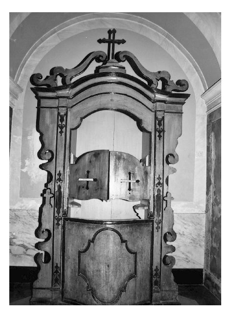 confessionale - ambito pugliese (sec. XIX)