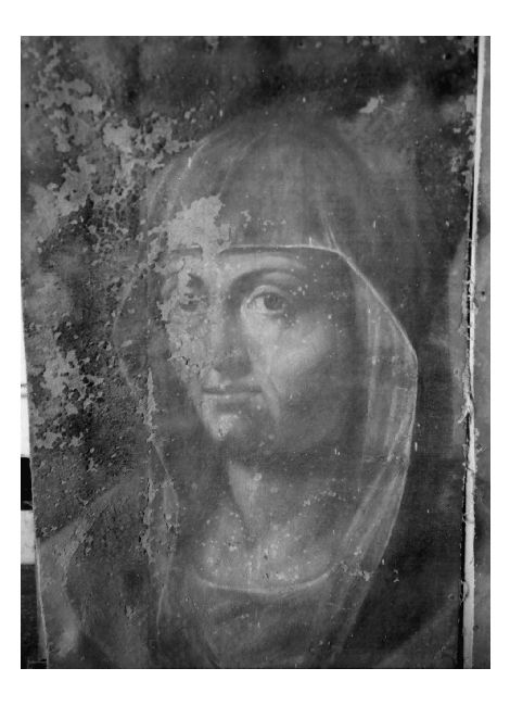 Sant'Anna (?) (dipinto, frammento) - ambito veneto (?) (secc. XVI/ XVII)