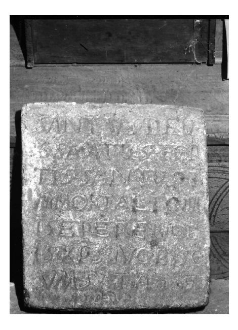 lapide - bottega pugliese (sec. XVII)