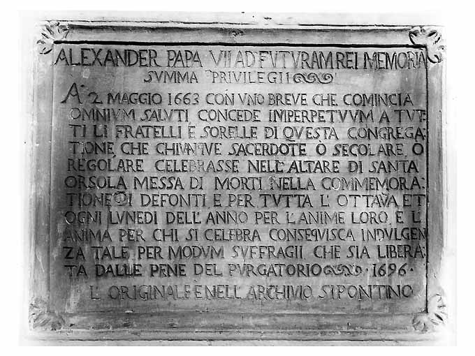 lastra - ambito Italia meridionale (sec. XVII)