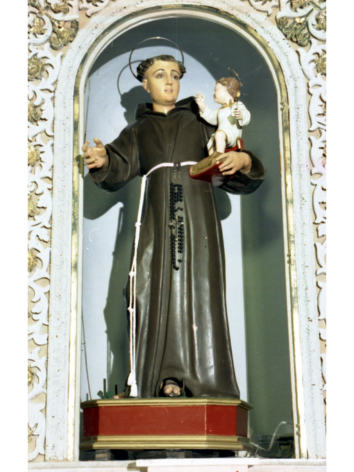 Sant'Antonio da Padova (statua) - ambito dauno (seconda metà sec. XVIII)