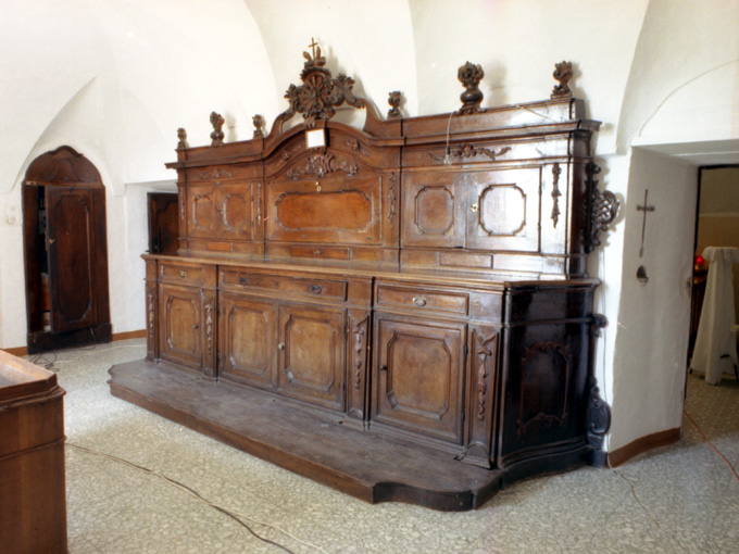 armadio da sacrestia - ambito napoletano (prima metà sec. XVIII)