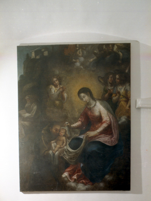 Madonna con Bambino, San Felice da Cantalice e angeli (dipinto) - ambito pugliese (sec. XVII)