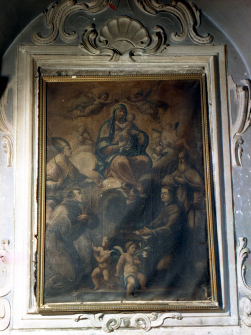 Madonna con Bambino e Santi (dipinto) - ambito pugliese (sec. XVII)