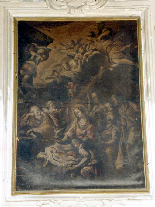 adorazione dei pastori (dipinto) - ambito pugliese (sec. XVII)