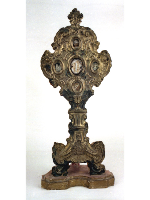 reliquiario - a ostensorio - ambito napoletano (sec. XVIII)