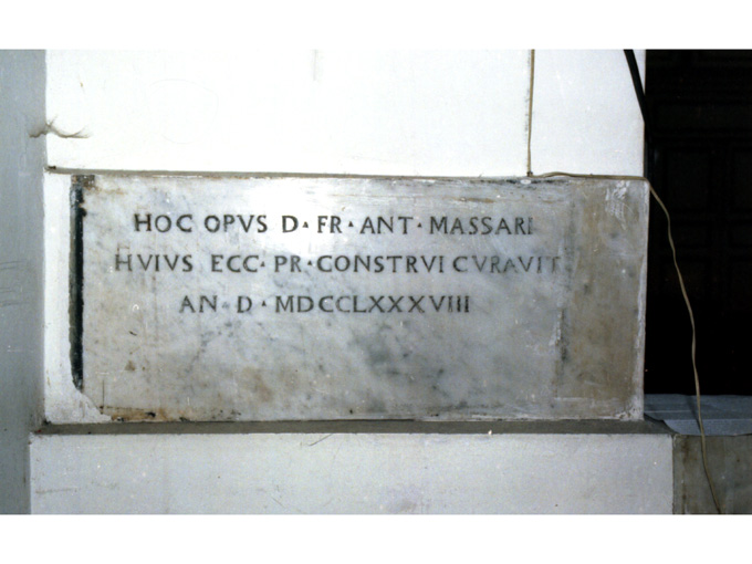 lapide documentaria - ambito Italia meridionale (sec. XVIII)