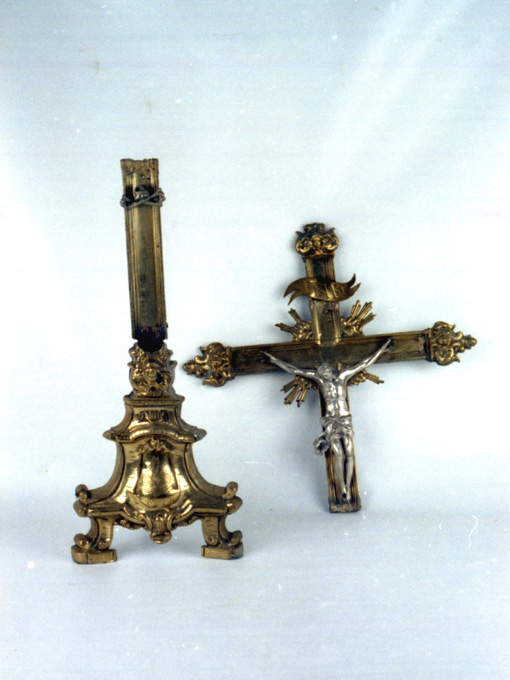 San Nicola di Bari (croce d'altare, frammento) - ambito Italia meridionale (sec. XVIII)