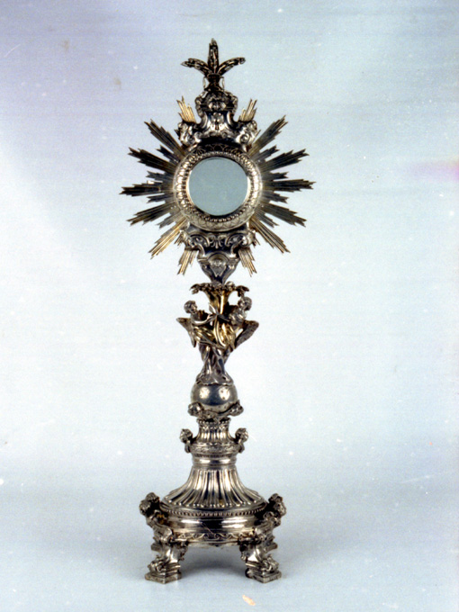 ostensorio - a raggiera - manifattura napoletana (sec. XIX)