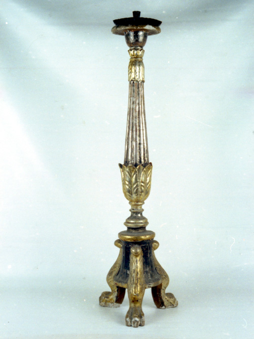 candeliere d'altare, serie - ambito Italia meridionale (seconda metà sec. XIX)