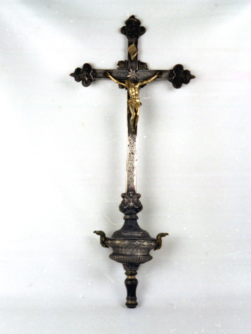 Cristo crocifisso (croce processionale) - manifattura napoletana (sec. XIX)