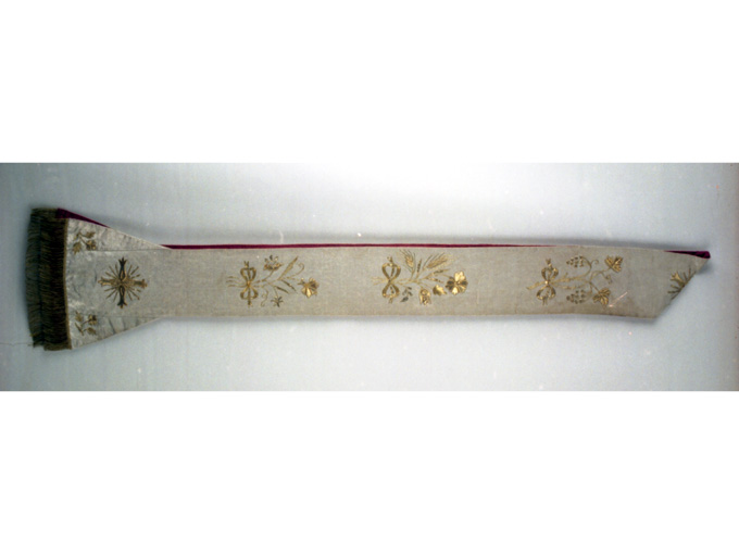 stola, serie - manifattura italiana (fine/inizio secc. XVIII/ XIX)