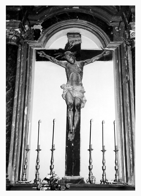 Cristo crocifisso (scultura) - ambito Italia meridionale (seconda metà sec. XVII)