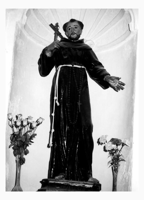 San Francesco d'Assisi (statua) - ambito Italia meridionale (sec. XVIII)