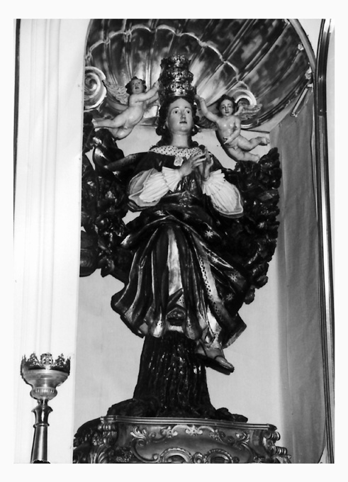 Madonna Incoronata, Madonna con angeli (statua) - ambito napoletano (sec. XVIII)