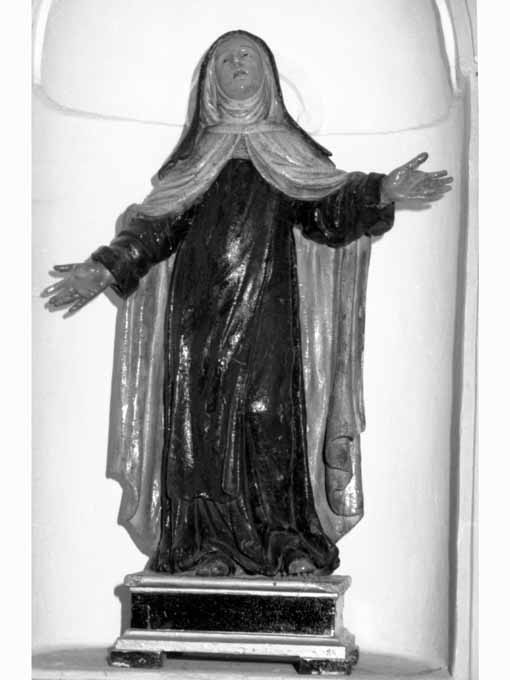 santa domenicana in estasi (S. Teresa d'Avila?) (statua) - ambito Italia meridionale (sec. XVIII)