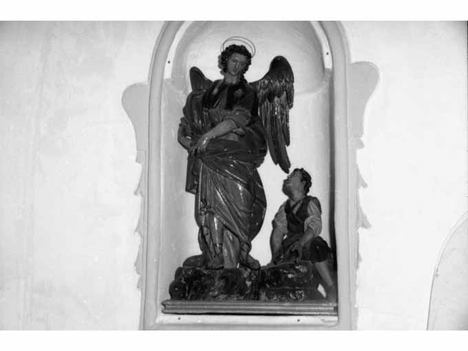 Tobia e San Raffaele arcangelo (gruppo scultoreo) - ambito Italia meridionale (sec. XVIII)