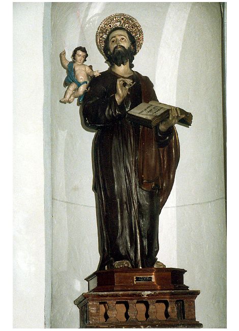 San Matteo e l'angelo (statua) - ambito Italia meridionale (fine/inizio secc. XVIII/ XIX)