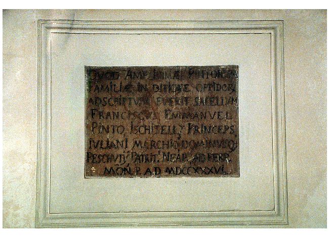 lapide - ambito pugliese (sec. XVIII)