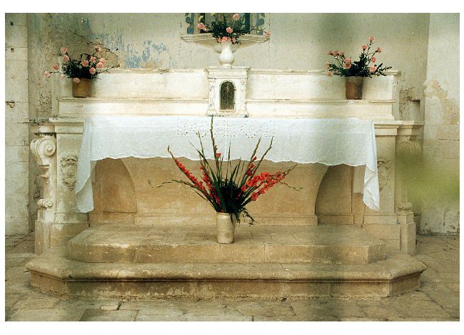 altare - ambito pugliese (sec. XVIII)