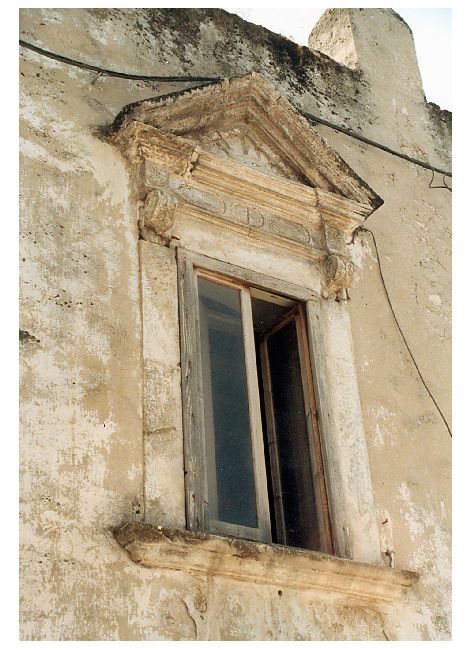 mostra di finestra, serie - ambito pugliese (secc. XVII/ XVIII)