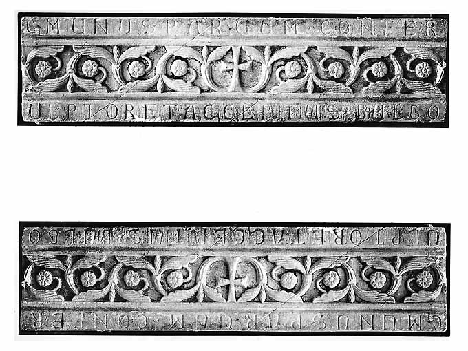 decorazione plastica di Acceptus (sec. XI)