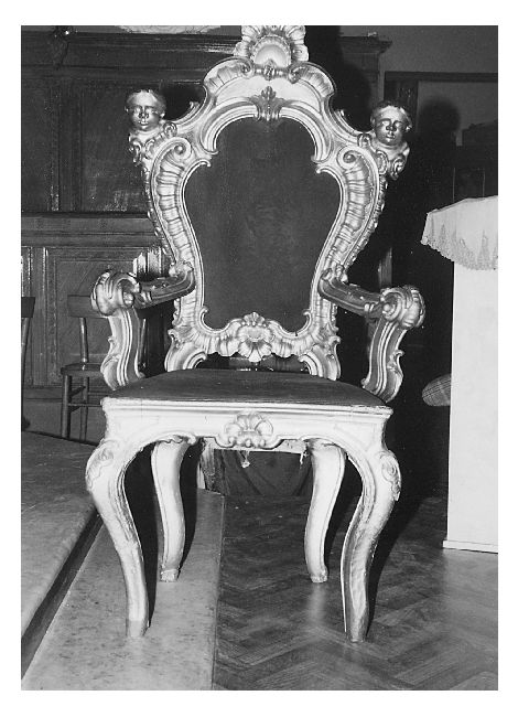 poltrona - ambito napoletano (sec. XVIII)